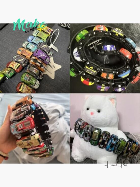 Adjustable Polyester Belt with Toy Car Design for Goth Streetwear main image 4